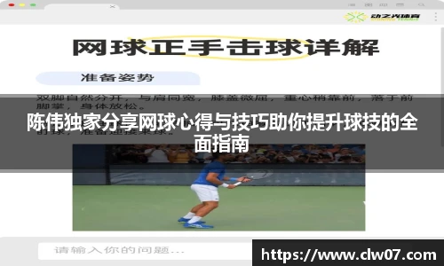 陈伟独家分享网球心得与技巧助你提升球技的全面指南